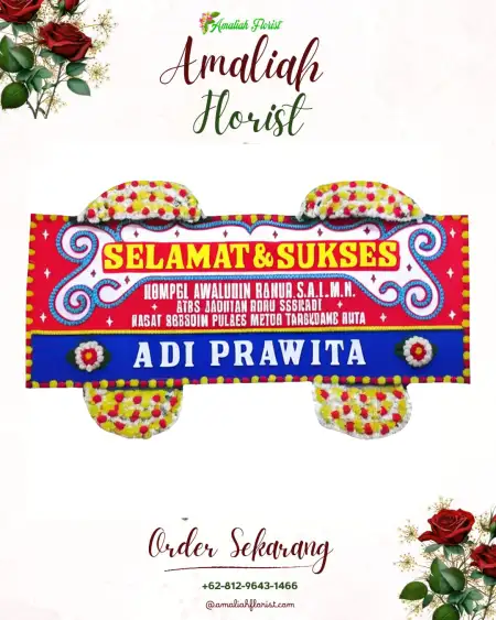 Papan Bunga Ucapan Selamat Way Gelang